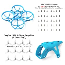 BETAFPV Meteor75 Pro II Canopy II for O4 Air Unit and Brushless Whoop Frame, Gemfan 1811 3-Blade Propellers Parts and Spares
