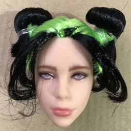Lovely Princess Bald Head DIY Planting Long Soft Hair Doll Head Belle Snow white Baby Girl Favorite Princess Doll Part