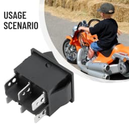 Foot Switch for Electric Ride On Car Motorcycle with Auto Reset for 6V 12V For Childrens Ride On Toy Replacement