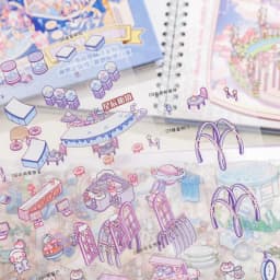 Mr. Paper 20pcs Oversized Miniature Scene Sticker Book 7.0 3D Diorama Journal Decor, Creative Collage Material DIY Stress Relief