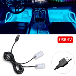 Foot Light Car Accessories LED Car Interior Ambient Foot Light with USB Atmosphere Decorative Lamps