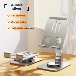 Metal 360 Degree Rotating Mobile Phone Tablet Pc Stand Lazy Portable Foldable Stand Mobile Phone Stand K61 Live Stand Expansion