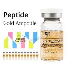 Korea 8ml Salmon DNA Glod Ampoule Skin Booster Brightening Firming Whitening Hydrating Serum Skincare Kit
