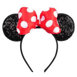 2026 New Cartoon Big Size Classic DOT Sequin Bow Headband For Women Party Girl Hairband Festival Park Trip DIY Hair Accessories