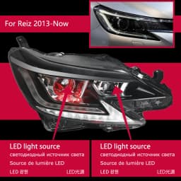 AKD Head Lamp for Toyota Reiz Mark X LED Headlight 2013-2017 Headlights Reiz DRL Turn Signal High Beam Angel Eye Projector Lens