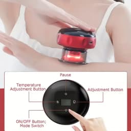 Smart Vacuum Cupper Body Cupping Scraping Massager Electric Heated Suction Cup Device Back Neck Arm Massager Relieve Fatigue