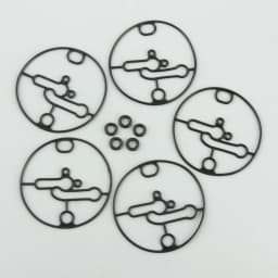 5pcs 698781 Carburetor Float Bowl Gasket w/ Seals O-Ring Fit for Briggs Stratton Troy-Bilt Toro Lawn Mowers Engine Replace Parts