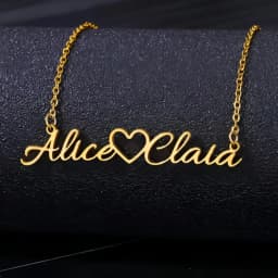 Personalized Customization of Name Pendant Necklace with Different Fonts and Styles for Perfect Party and Holiday Gifts Family