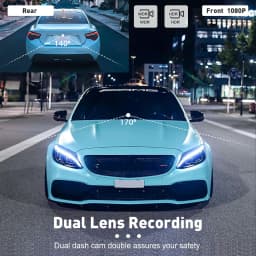 E-ACE 4'' LCD Touch Screen FHD 1080P Dashcam Camera Recorder Optional Rear Camera G Sensor HDR Loop Record Motion Detection