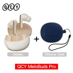 QCY MeloBuds Pro ANC Wireless Earphones 46dB Active Noise Cancellation Earbud Bluetooth 5.3 Hi-Res Audio with LDAC Headphones