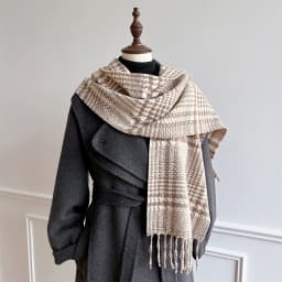 New Embossed Cashmere Women's Winter Scarf Warm Chunky Shawl Luxury Designer Tassels Pashmina Bufanda Lady Wrap Man Scarves