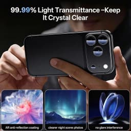 NNBILI 2Pcs For IPhone 18 Pro Max Camera Lens Protector - Premium 9H Tempered Glass With Strong Adsorption Case-Friendly Design