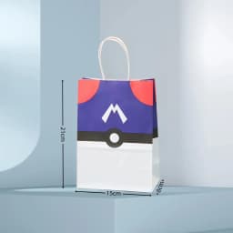 Pokemon Gift Bags Pikachu Hand-held Paper Packing Treat Bag Anime Kraft Paper Bag Gift Packaging Party Festive Party Supplies