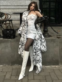 Women Leopard Print Long Faux Fur Coat Oversized Lapel Open Front Thick Warm Maxi Jacket 2026 Winter Y2k Luxury Lady Outerwear
