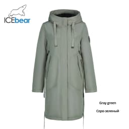 ICEbear 2023 new fall women's coat with a hood casual wear quality fashion autumn parka brand clothing GWC20035D