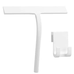 Shower Squeegee for Glass Door Shower Wall Scraper Cleaner With Silicone Holder Bathroom Mirror Wiper Scraper Glass Cleaning