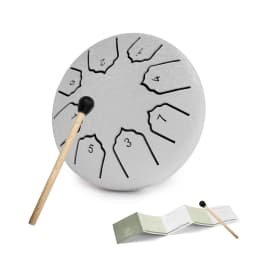 Mini Steel Tongue Drum 4 Inch 8 Notes Rain Drum for OutsideSteel Tongue Drum Rain Chime Musical Instruments for Adults Kids