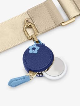 Multi-Piece Set - Mini Cute Blueberry Fruit Pendant Coin Purse Keychain Charm Fashion PU Leather Charm Small Bag Gift for Women