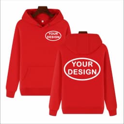 Customized Hooded Sweatshirt With LOGO Printing Embroidery Personalized Photos Casual 100% Pure Cotton And Plush Thick Pullover