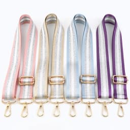Deepeel 3.8cm Women Bags Strap Color Silver Silk 80~130cm Adjustable Straps One-Shoulder Crossbody Replacement Bag Accessories