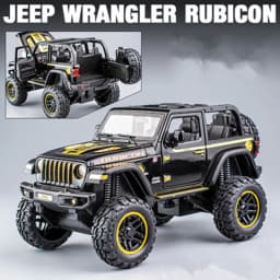 1:20 Jeeps Wrangler Rubicon Alloy Car Model Diecast & Toy Metal Refit Off-road Vehicles Car Model Simulation Childrens Toys Gift