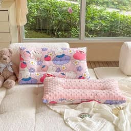 Children's Pure Cotton Skin-friendly Pillow Super Soft Baby Sleeping Pillow Removable Washable Kindergarten Special Nap Pillow