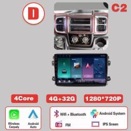 Android 16 For Fiat Ducato 2005-2025 Citroen Jumper Peugeot Boxer Dodge Ram carplay radio auto android head unit multimedia play