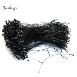 1000pcs Glue Needle Buckle Garment Label Seal Strings White Clear Plastic Snap Lock Pins Security Loop Tag Fasteners