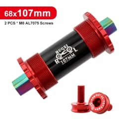 Ceramic Bearing Bicycle Bottom Bracket 68x103/107/110/113/119/122mm Square Titanium Axle Road Mountain Bike Central Axis BB Sets