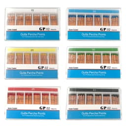 AG 3/5/6Box Dental Gutta Percha Points With Scale Endo Root Canal Obturating Tips Bars Taper 0.02 0.04 0.06 F1 F2 F3