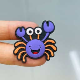 New 1-12pcs Cartoon Deep Sea Fish Turbot Hermit Crab Whale Starfish PVC Shoe Charms Sandals Shoes Decoration Slipper Accessories