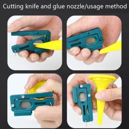 Cutting Nozzle Folding Duckbill Cutting Knife Glass Glue Nozzle Structure Glue Nozzle Beauty Sewing Glue Cutting and Pressing