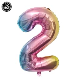 Balloon 1 Number Balloons Wild One Green Globe Blue Figure 1 Birthday Big Large 32 inch Red Rose Golden Silver Black Colorful