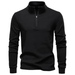 AIOPESON New Men Solid Color Zipper Soft Shell Sweatshirt Long Sleeve Breathable Warm Pullover Casual Streetwear Jacket