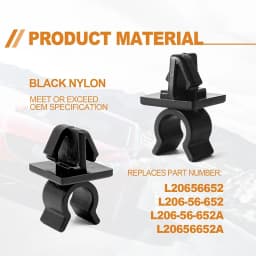 10Pcs Car Hood Prop Rod Clip Auto Fastener Hood Bonnet Prop Rod External Testing For HOOD Vehicle Car Accessories