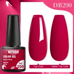 Mtssii Reflective Glitter Gel Pink Sparkling Sequins Gel Nail Polish Soak Off UV Nail Gel Semi-permanent Nail Art Decoration