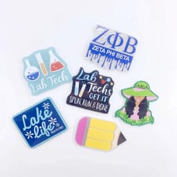 10PCS Mixed 54MM Glitter Acrylic Charms Heart Lung Dog Mom Nurse Fit DIY ID Card Badge Holder Jewelry Making