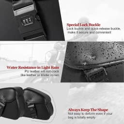 Password Lock Motorcycle Saddlebags Side Tool Storage Saddle Bags Universal for Harley Kawasaki Suzuki Yamaha Cruiser Bobber