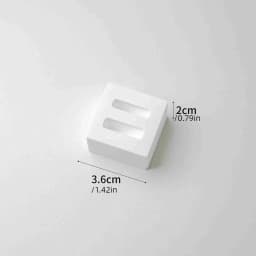 Gypsum white ring display stand holder ,Jewelry organizer props . couple ring display holders case , creative earrings box