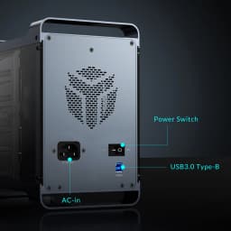 【Free Local Warehouse】Yottamaster 5-Slot RAID External Hard Drive Enclosure 2.5" 3.5" SATA HDD/SSD Enclosure with RGB Silent F