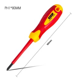 1 Pcs Insulated Screwdriver Electrician Dedicated Magnetic Precision Screwdriver High Voltage 1000V Slotted Phillips Hand Tools