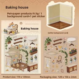 1pack/2pack Exquisite Spring Series Scene Sticker Pack Spring Theme Journal Collage Materials 4 Styles