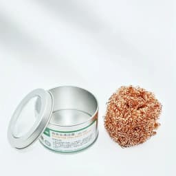 Desoldering Cleaning Ball Soldering Iron Mesh Filter Cleaning Nozzle Tip Copper Wire Cleaner Ball Metal Dross Box Clean Ball