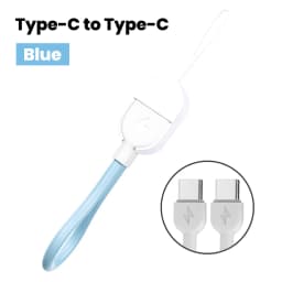 NNBILI 16CM Short Cable Keychain PD 60W C to C Cable Fast Charging For iPhone 15 16 Samsung Xiaomi Power Bank USB C Data Cord