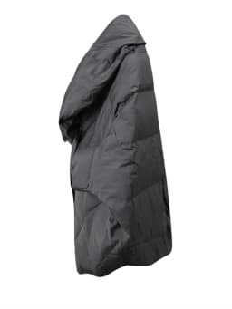 EAM Gray Big Size Keep Warm Down Jacket New Long Batwing Sleeve Warm Women Parkas Fashion Tide Autumn Winter 2026 CPG4506