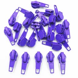 10-100Pcs 3#/5# Nylon Coil Auto Lock Zipper Puller DIY Sewing Tool Zipper Slider 20 Colors