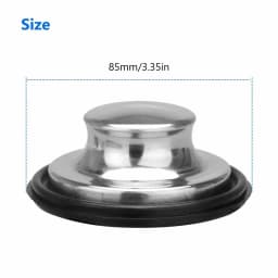 Brand New Sink Stopper Plug Stainless Steel 3 1/2 Inch Diameter Fits Standard Kitchen Drain For Insinkerator QC
