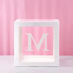 1st Birthday Transparent Alphabet Balloon Box Wedding Custom Name Decor One Birthday Party Decorations Kids Baby Shower Boy Girl