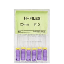 6Pcs/Pack Dental Files Hand Use H-Files 21/25mm Stainless Steel Endodontic Root Canal Files Dentist Tools Dental Lab Instruments