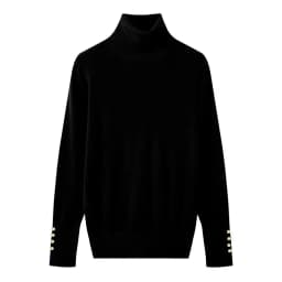 YENKYE Autumn Women Long Sleeve Basic Turtleneck Knit Sweater Casual Pullover Knitwear